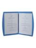 Меню, синьо, А4, с една двойна вложка