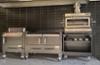 Грил на дървени въглища PIRA BBQ COMBI LUX 150, свободно стоящ