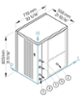 Ледогенератор за лед тип кубче Flat Cube 7 г, 200 кг/24 ч, без бин, водно охлаждане
