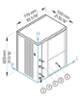 Ледогенератор за лед тип кубче Flat Cube 7 г, 400 кг/24 ч, без бин, въздушно охлаждане