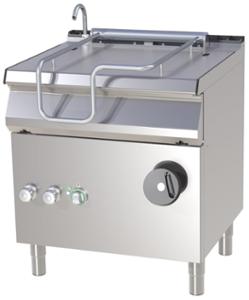 Газов обръщателен тиган 50 л., ръчен механизъм,  съд от неръждаема стомана