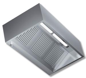 Аспираторен чадър стенен кубичен с луминисцентно осв., ширина 3000 мм.