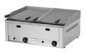 Газова скара с вулканични камъни, две зони на управление, 8 kW 