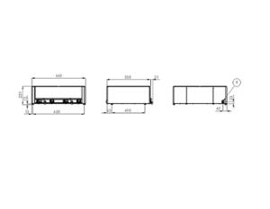 Електрическо бен-мари, 3 kW, 2xGN1/1-150,  с кранче за източване