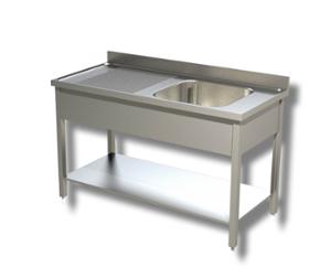 Работна маса с умивален басейн, ширина 1600 мм.