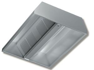 Аспираторен чадър островен, ширина 2800 мм.