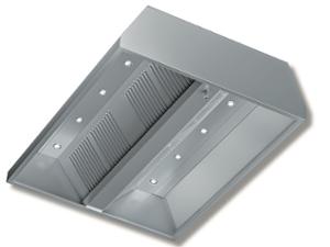 Аспираторен чадър островен с халогенно осветление, ширина 1400 мм.