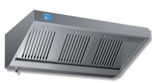 Аспираторен чадър стенен с мотор, осветление и контролен панел, ширина 2400 мм.