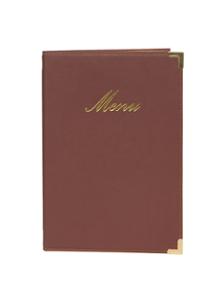 Меню, винено червено, А5, с една двойна вложка, Classic