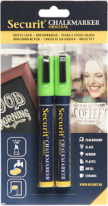 Маркер течен тебешир, зелен, 2-6 мм - комплект 2 бр. 