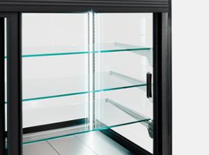 Хладилна витрина, статична, +2ºС до +6ºС, L=1000 мм, клас С