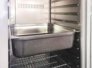 Нискотемпературен хладилен шкаф с 2 стъклени врати, GN 2/1, клас E, INOX