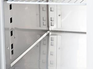 Среднотемпературна хладилна маса с 4 стъклени врати, без агрегат, GN 1/1 съвместима