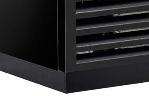 Хладилна витрина за вино с 1 врата, 600 л, черна, клас А