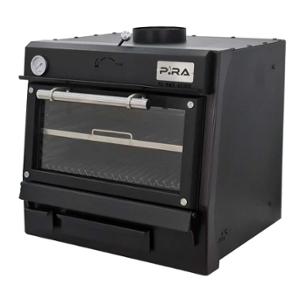 Фурна-барбекю на дървени въглища PIRA-70 BLACK, настолна