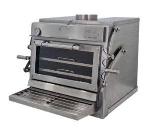 Фурна-барбекю на дървени въглища PIRA-70 XL SILVER ED, настолна