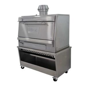 Фурна-барбекю на дървени въглища PIRA-120 SILVER SD, настолна