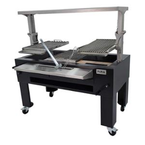 Грил на дървени въглища PIRA BBQ COMBI LUX 150, свободно стоящ