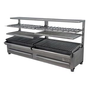 Грил на дървени въглища PIRA Robata ESP 160 SILVER BASIC, настолен