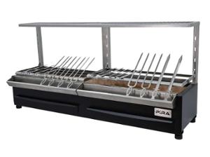 Грил на дървени въглища PIRA Robata ESP 160 LUX COMPLET, настолен