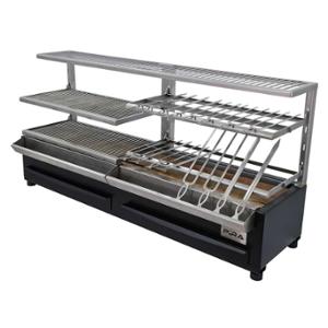 Грил на дървени въглища PIRA Robata ESP 160 LUX COMPLET, настолен