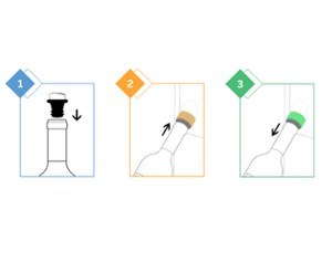 Система за охлаждане с 2 бр хладилници и съхранение на тихи вина в отворени бутилки