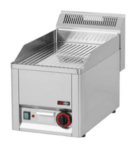 Електрическа скара тип оребрена плоча, една зона на управление, хромирана