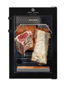 Хладилна витрина за сухо зреене, Premium S с LED Salt Wall, 20 кг, черна