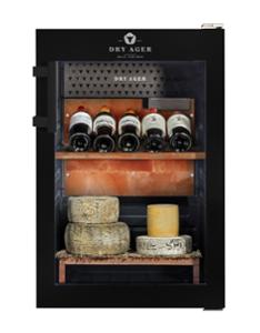 Хладилна витрина за сухо зреене, Premium S с LED Salt Wall, 20 кг, черна