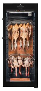 Хладилна витрина за сухо зреене, Premium S с LED Salt Wall, 100 кг, черна