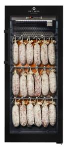 Хладилна витрина за сухо зреене, Premium S с LED Salt Wall, 100 кг, черна