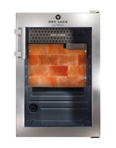 Хладилна витрина за сухо зреене, Premium S с  LED Salt Wall, 20 кг, неръждаема