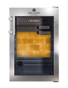 Хладилна витрина за сухо зреене, Premium S с  LED Salt Wall, 20 кг, неръждаема