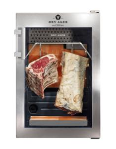 Хладилна витрина за сухо зреене, Premium S с  LED Salt Wall, 20 кг, неръждаема