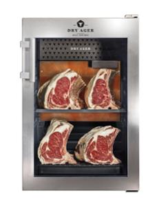 Хладилна витрина за сухо зреене, Premium S с  LED Salt Wall, 20 кг, неръждаема