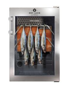 Хладилна витрина за сухо зреене, Premium S с  LED Salt Wall, 20 кг, неръждаема