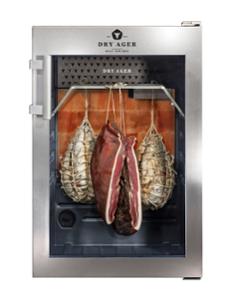 Хладилна витрина за сухо зреене, Premium S с  LED Salt Wall, 20 кг, неръждаема