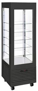 Нискотемпературна хладилна витрина, от -20°C до -5°C, 360 л, черна