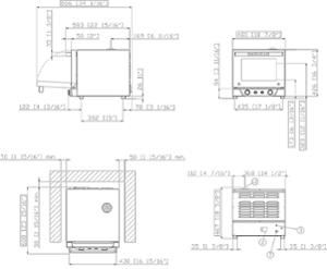Конвектомат с 3 нива 342х242 мм, BAKERLUX Classic Manual