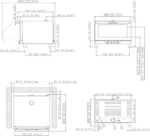 Конвектомат с овлажнител 4 нива 600х400 мм, BAKERLUX Classic Manual Humidity