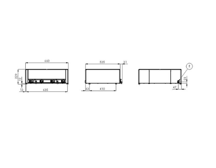 Електрическо бен-мари, 3 kW, 2xGN1/1-150,  с кранче за източване