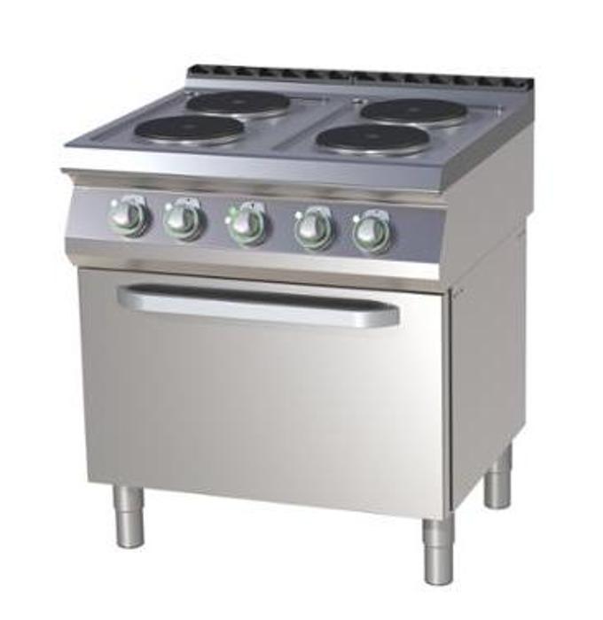 Печки с ел. фурна и кръгли котлони, 4 х 2,6 kW, различни размери на фурната - kuhnensko.com Печки с ел. фурна и кръгли котлони, 4 х 2,6 kW, различни размери на фурната