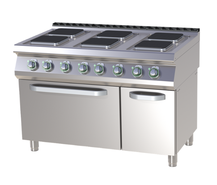 Печки с ел. фурна и квадратни котлони, 6 х 2,6 kW, различни размери на фурната - kuhnensko.com Печки с ел. фурна и квадратни котлони, 6 х 2,6 kW, различни размери на фурната