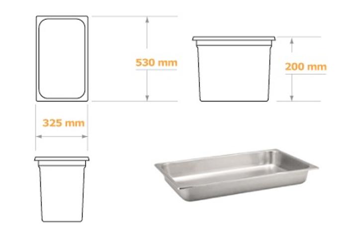Съд по гастронорм GN 1/1-200 - kuhnensko.com Съд по гастронорм GN 1/1-200