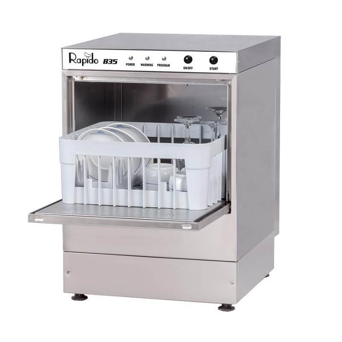 Миялна машина за чаши с кошница 350x350 мм, 1 програма, монофазна