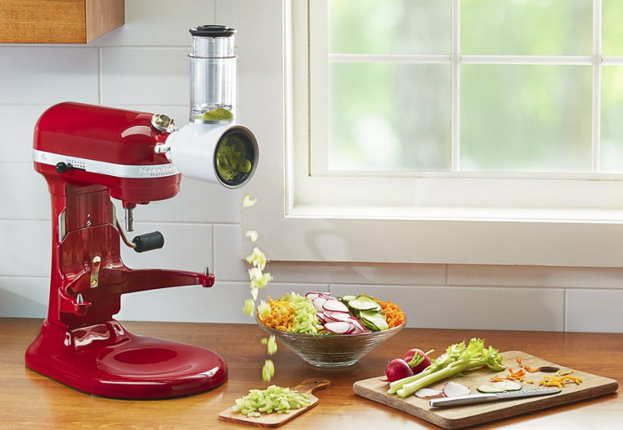 Приставка за рязане и рендосване за планетарни миксери KitchenAid - kuhnensko.com Приставка за рязане и рендосване за планетарни миксери KitchenAid