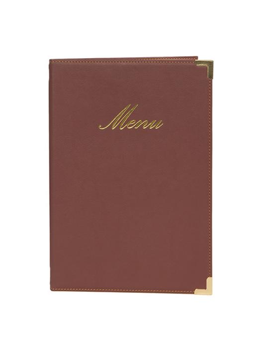 Меню, винено червено, А5, с една двойна вложка, Classic - kuhnensko.com Меню, винено червено, А5, с една двойна вложка, Classic