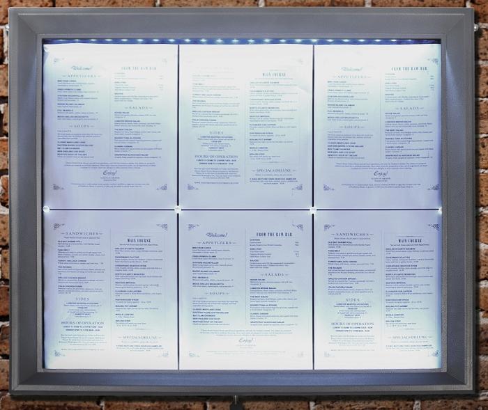 LED информационно табло, 6xA4, стоманено покритие