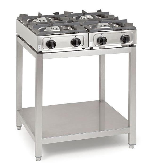 Газов котлон с две горелки: 2х6,5 kW, 35x66см.