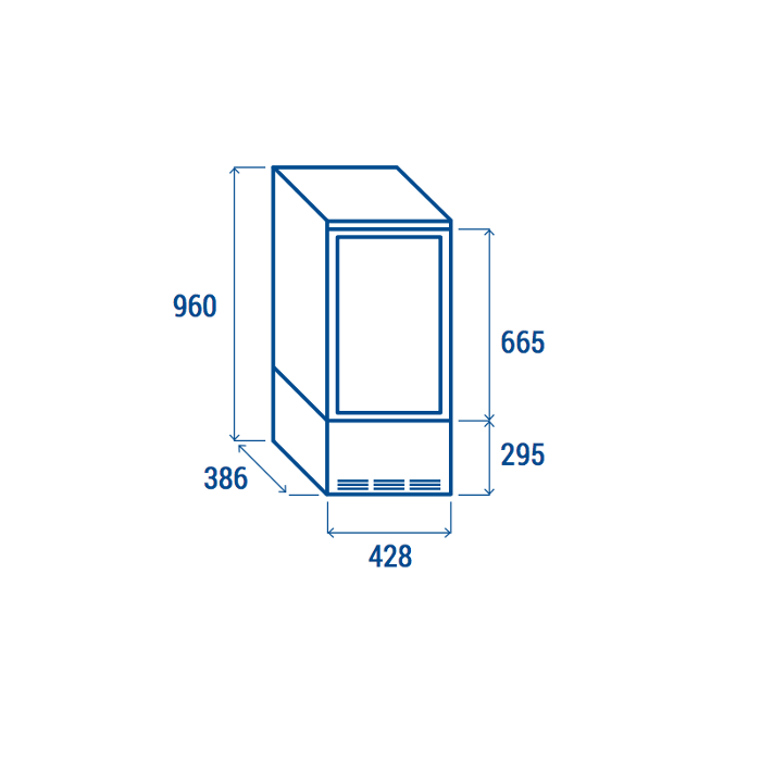Хладилна витрина, +2°C до +12°C, 78 л, различни цветове - kuhnensko.com Хладилна витрина, +2°C до +12°C, 78 л, различни цветове